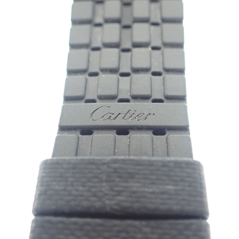 カルティエ CARTIER カリブル ダイバー WSCA0010 腕時計 セラミック ステンレススチール ラバーベルト ブルー 自動巻き ブルー文字盤 メンズ【中古】【Aランク】