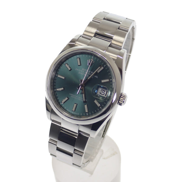 ロレックス ROLEX デイトジャスト36 ランダム 126200 腕時計 ステンレススチール 自動巻き ミントグリーン文字盤 メンズ【中古】【Aランク】