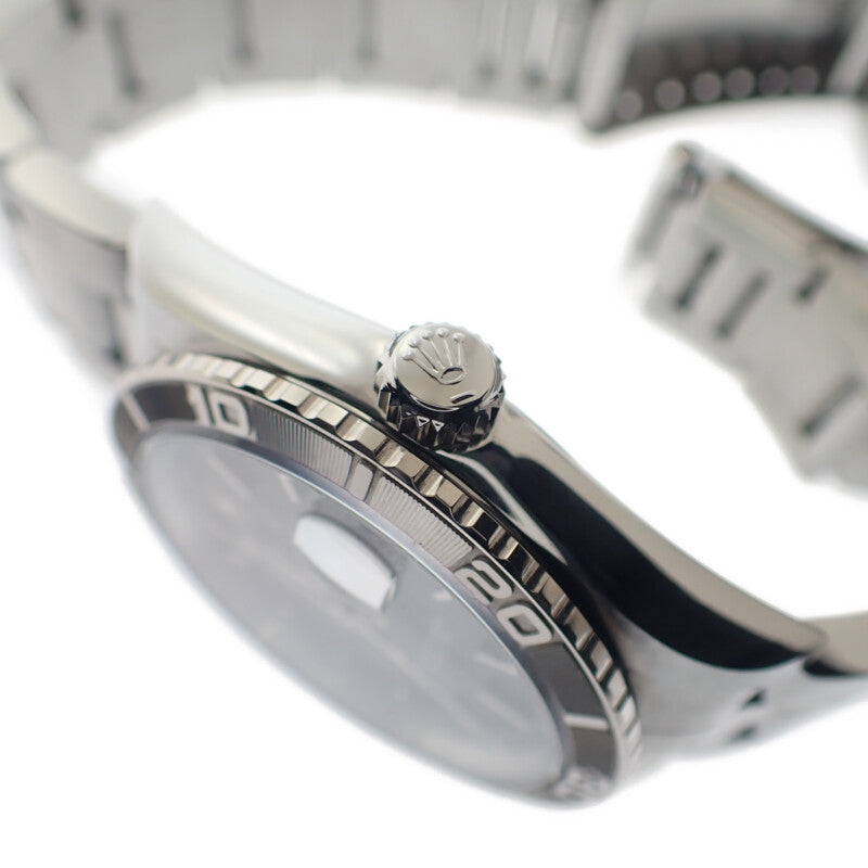 【並行輸入品】ロレックス ROLEX デイトジャスト サンダーバード Y番 16264 腕時計 ステンレススチール K18ホワイトゴールド 自動巻き ブラック文字盤 メンズ【中古】【Aランク】