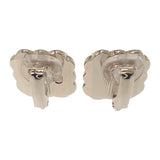 シャネル CHANEL スクエアココマーク ABE425_B18071_NZT06 イヤリング メタル レジン ホワイト ブラック C24B刻印 シルバー金具 レディース【中古】【Aランク】