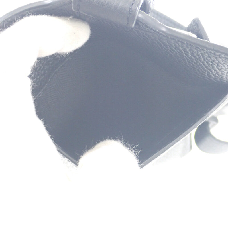 ロエベ LOEWE バーティカルTポケット C500P02X02 ボディバッグ カーフ ブラック メンズ レディース【中古】【Aランク】