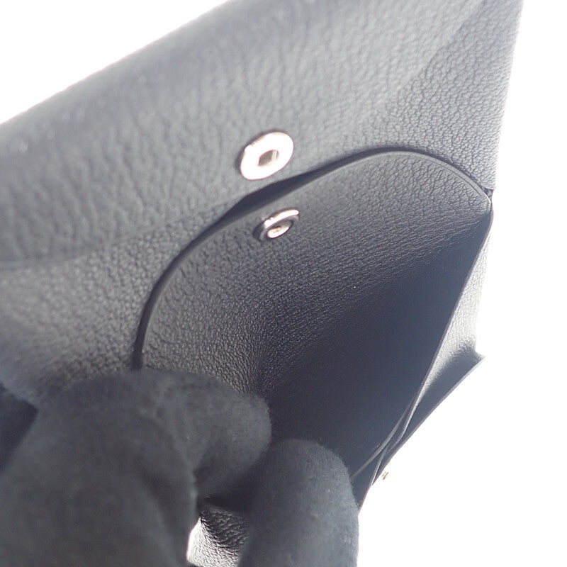 エルメス HERMES カルヴィデュオ カードケース シェブルミゾル グレー