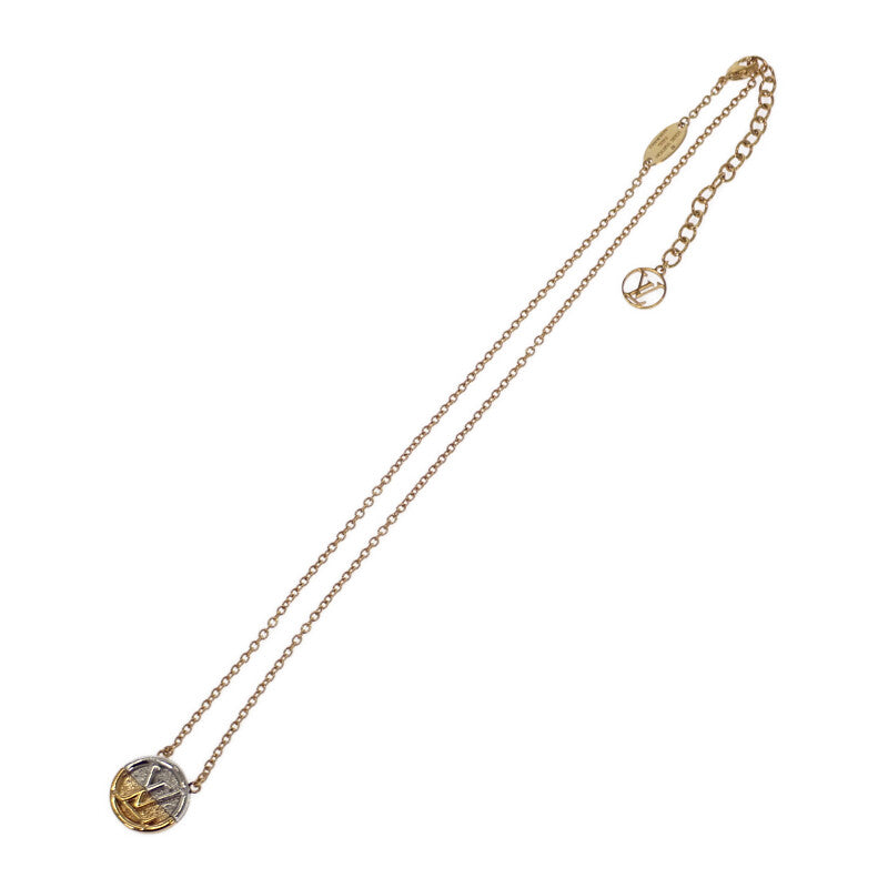 ルイヴィトン LOUIS VUITTON コリエ LtoV M69643 ネックレス メタル ゴールド シルバー レディース【中古】【ABランク】