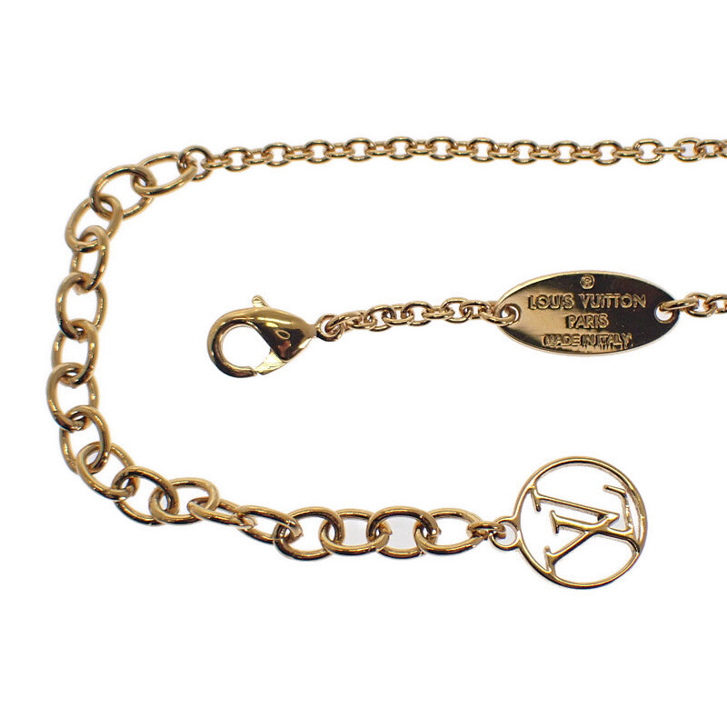 ルイヴィトン LOUIS VUITTON コリエ LtoV M69643 ネックレス メタル ゴールド シルバー レディース【中古】【ABランク】