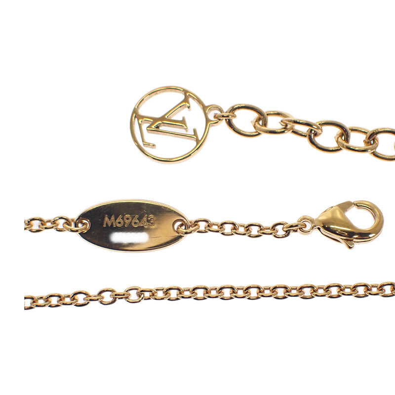 ルイヴィトン LOUIS VUITTON コリエ LtoV M69643 ネックレス メタル ゴールド シルバー レディース【中古】【ABランク】