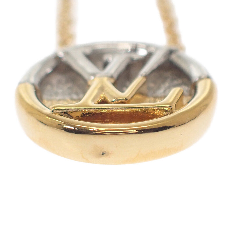 ルイヴィトン LOUIS VUITTON コリエ LtoV M69643 ネックレス メタル ゴールド シルバー レディース【中古】【ABランク】