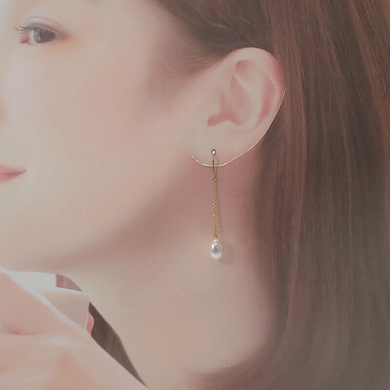 ティファニー TIFFANY&Co. パール バイザヤード 60926905 ピアス K18イエローゴールド レディース【中古】【Aランク】