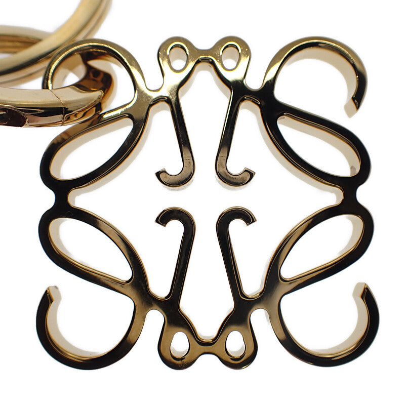 ロエベ LOEWE アナグラム キーリング 111.25.203 キーホルダー メタル ゴールド レディース【中古】【Aランク】