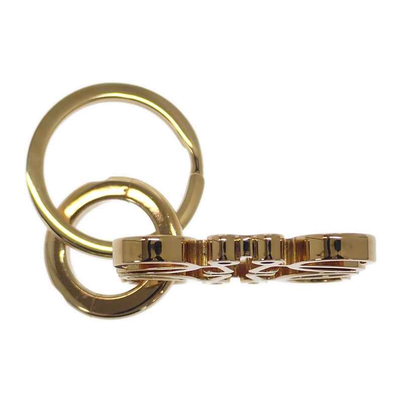 ロエベ LOEWE アナグラム キーリング 111.25.203 キーホルダー メタル ゴールド レディース【中古】【Aランク】