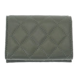 シャネル CHANEL スモールフラップウォレット AP0230-Y04059-NZG82 三つ折り財布 ラムスキン カーキ ゴールド金具 レディース【中古】【Aランク】