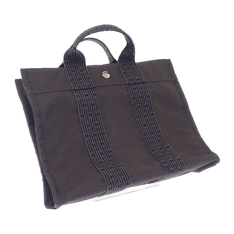 エルメス HERMES フールトゥPM トートバッグ キャンバス グレー レディース ユニセックス【中古】【Aランク】