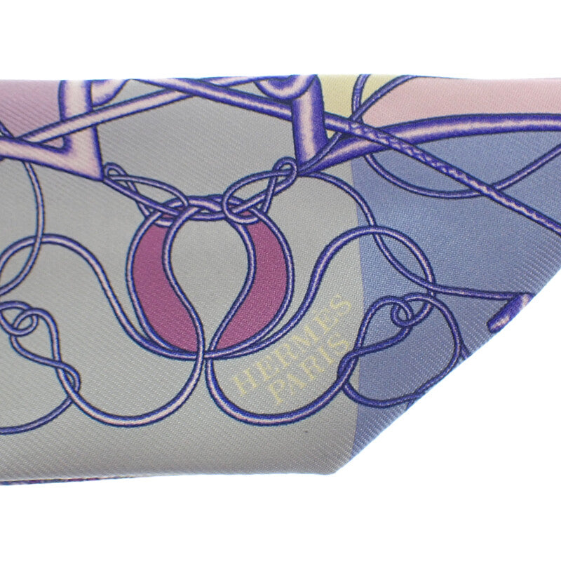 エルメス HERMES ツイリー Coup de Fouet au Bloc H063101S_08 スカーフ シルク パープル レディース【中古】【Aランク】