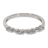 K14WG デザイン ジュエリー 9号 リング K14ホワイトゴールド ダイヤモンド レディース【中古】【Aランク】