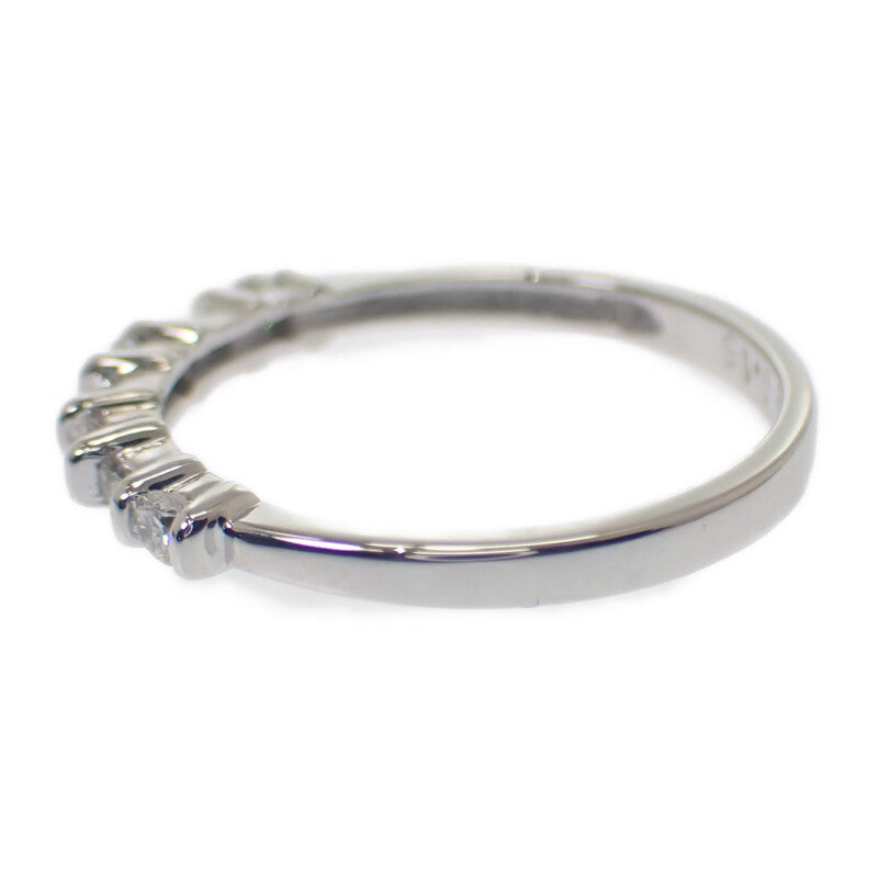 K14WG デザイン ジュエリー 9号 リング K14ホワイトゴールド ダイヤモンド レディース【中古】【Aランク】