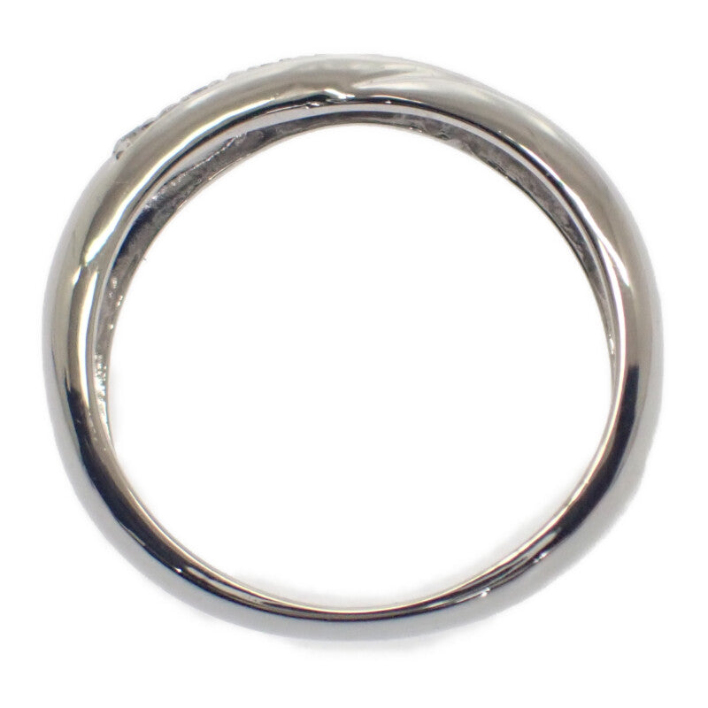 デザインジュエリー ツイスト ピンキー 4号 リング Pt900プラチナ ダイヤモンド レディース【中古】【Aランク】