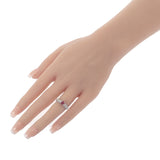 デザイン ジュエリー オーバルカット 9号 リング Pt900プラチナ ルビー ダイヤモンド レディース【中古】【Aランク】