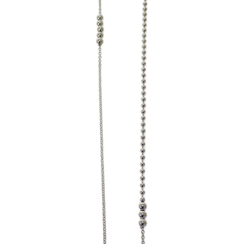 ティファニー TIFFANY&Co. ミックスビーズロング 上品 ネックレス シルバー925 レディース【中古】【Aランク】