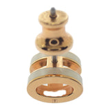 エルメス HERMES ミニ ポップH  ピアス メタル ホワイト ゴールド レディース【中古】【Aランク】