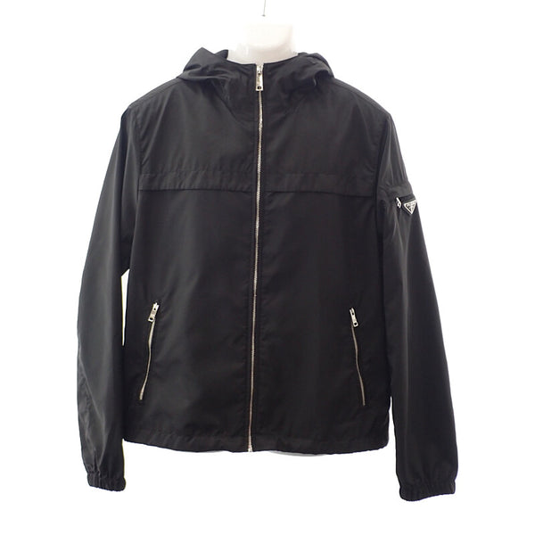 プラダ PRADA トライアングルロゴ Re-Nylon 52 SGA466 ナイロンジャケット ナイロン ブラック メンズ レディース【中古】【Aランク】