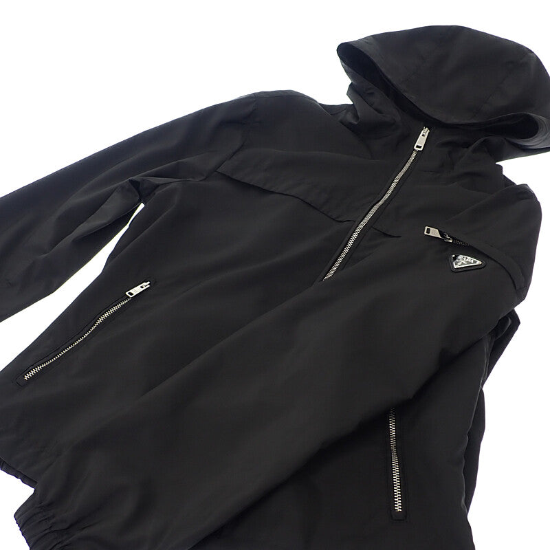 プラダ PRADA トライアングルロゴ Re-Nylon 52 SGA466 ナイロンジャケット ナイロン ブラック メンズ レディース【中古】【Aランク】