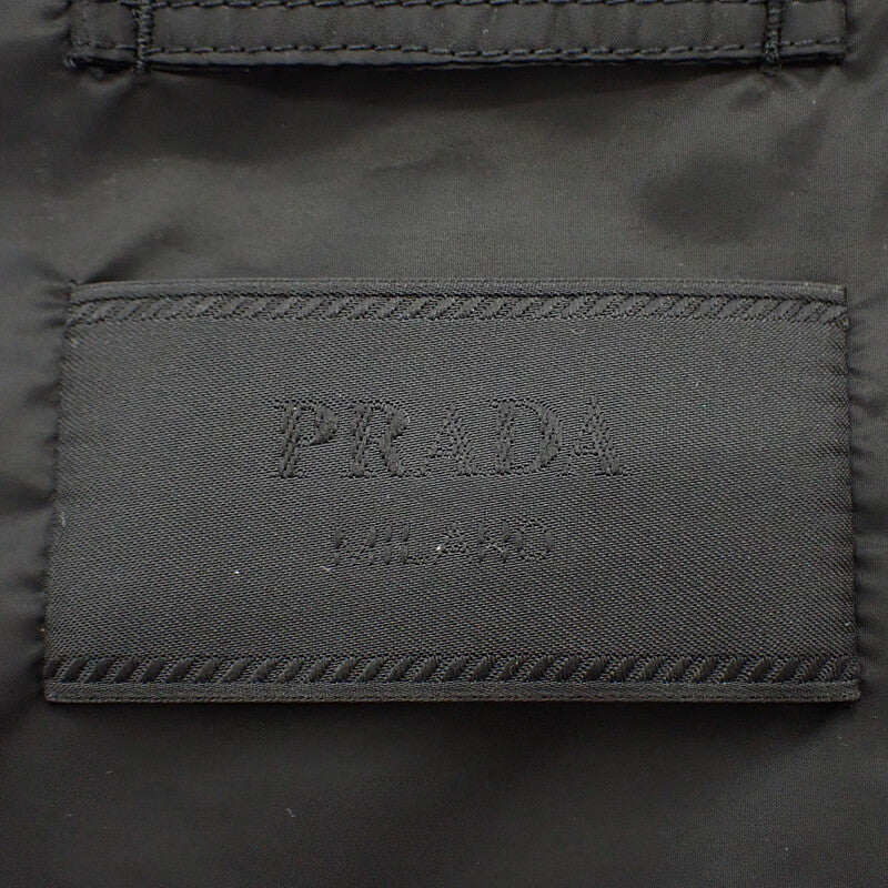プラダ PRADA トライアングルロゴ Re-Nylon 52 SGA466 ナイロンジャケット ナイロン ブラック メンズ レディース【中古】【Aランク】