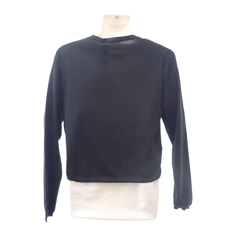 プラダ PRADA シルク 44 カーディガン シルク コットン ポリエステル ブラック レディース【中古】【Aランク】 プラダ PRADA シルク 44 カーディガン シルク コットン ポリエステル