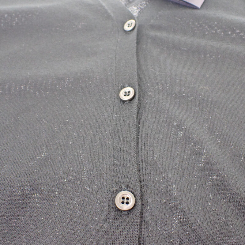 プラダ PRADA シルク 44 カーディガン シルク コットン ポリエステル ブラック レディース【中古】【Aランク】