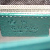 グッチ GUCCI インターロッキングG 607720 ショルダーバッグ カーフ グリーン レディース【中古】【Aランク】