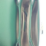 グッチ GUCCI インターロッキングG 607720 ショルダーバッグ カーフ グリーン レディース【中古】【Aランク】