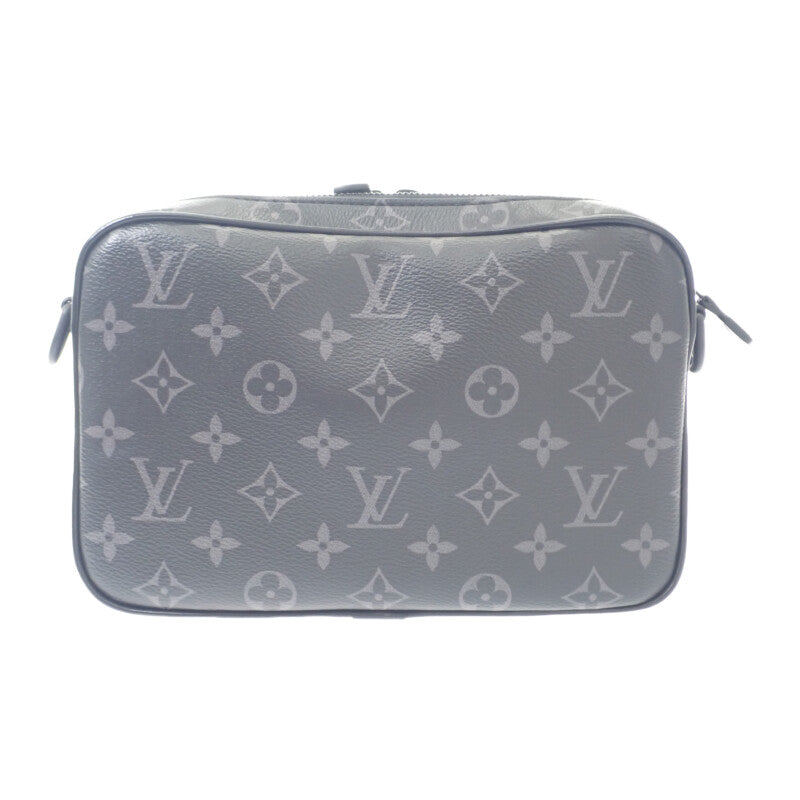 ルイヴィトン LOUIS VUITTON アルファ・メッセンジャー M46955 ショルダーバッグ モノグラムエクリプス ブラック メンズ【中古】【Aランク】