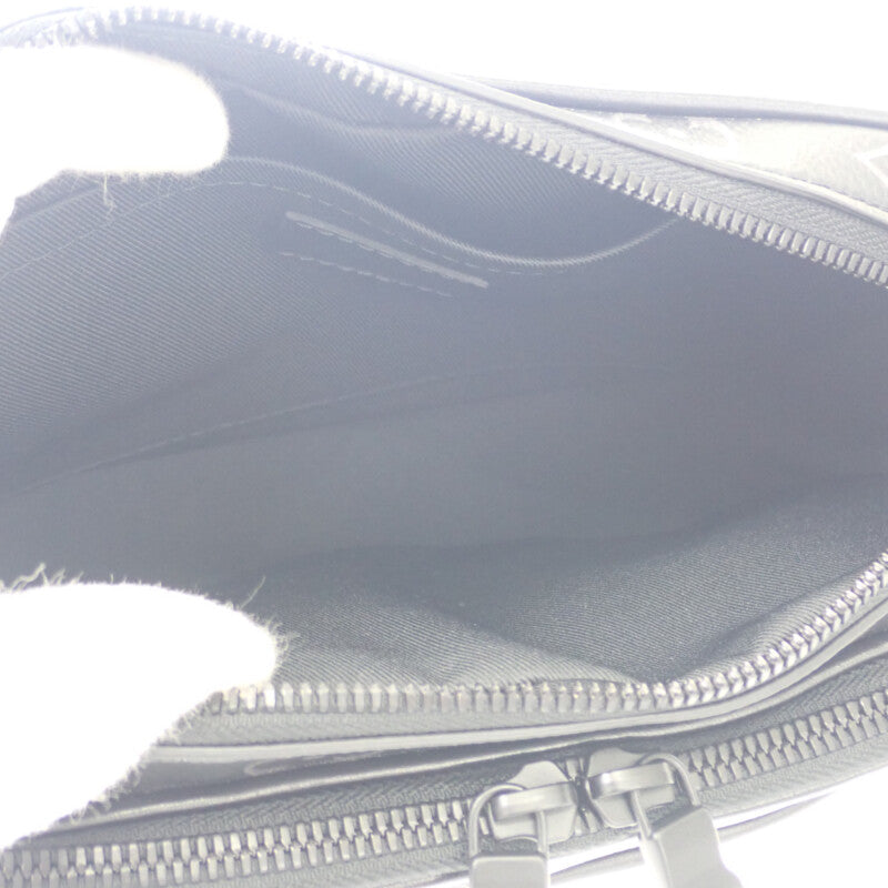 ルイヴィトン LOUIS VUITTON アルファ・メッセンジャー M46955 ショルダーバッグ モノグラムエクリプス ブラック メンズ【中古】【Aランク】