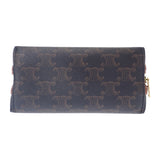 セリーヌ CELINE チェーン付きクラッチ キュイルトリオンフ 小さめ 10E382EGK.14ML ショルダーバッグ PVC ブラウン ゴールド金具 レディース【中古】【Aランク】