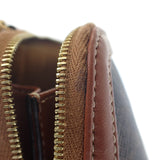 セリーヌ CELINE チェーン付きクラッチ キュイルトリオンフ 小さめ 10E382EGK.14ML ショルダーバッグ PVC ブラウン ゴールド金具 レディース【中古】【Aランク】