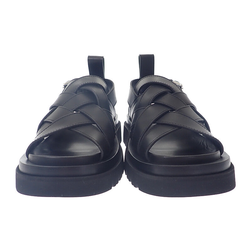 ボッテガヴェネタ BOTTEGA VENETA ラグ ストラップ 755129VBS501000 サンダル ブラック 41(日本サイズ約26cm) メンズ【中古】【SAランク】