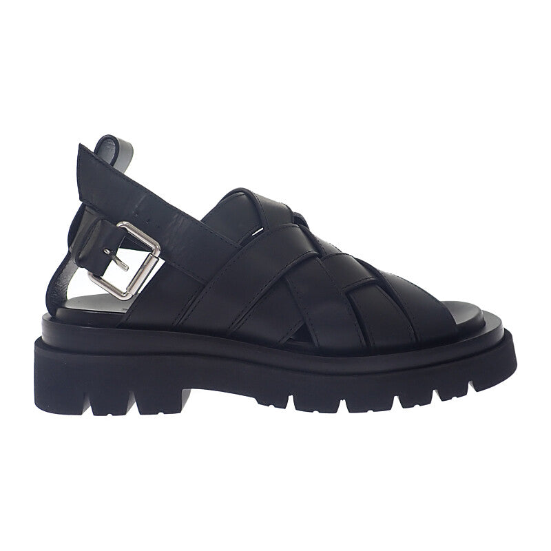 ボッテガヴェネタ BOTTEGA VENETA ラグ ストラップ 755129VBS501000 サンダル ブラック 41(日本サイズ約26cm) メンズ【中古】【SAランク】