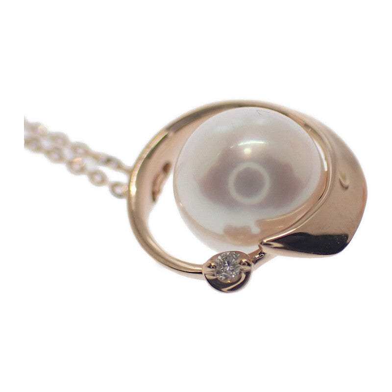 スタージュエリー STAR JEWELRY オーシャニック パール 2021年クリスマス限定 2ZN2412 ネックレス K18ピンクゴールド ダイヤモンド レディース【中古】【Aランク】