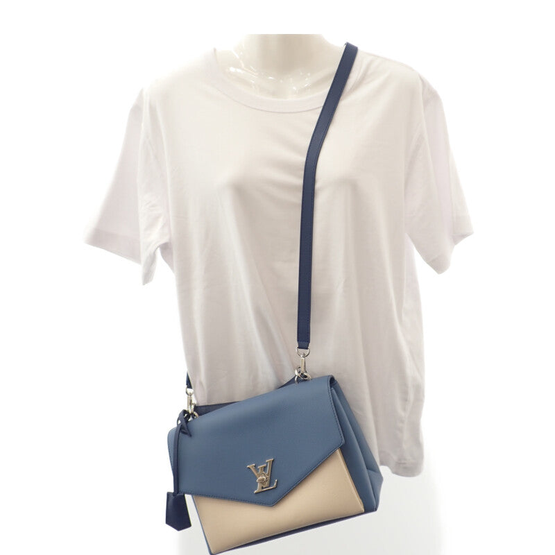 ルイヴィトン LOUIS VUITTON マイロックミー M51415 2WAYバッグ トリヨンクレマンス ブルー アイボリー シルバー金具 レディース【中古】【Aランク】