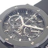 ウブロ HUBLOT クラシック・フュージョン アエロ ブラックマジック 525.CM.0170.RX 腕時計 セラミック ラバー 自動巻き スケルトン文字盤 メンズ【中古】【Aランク】