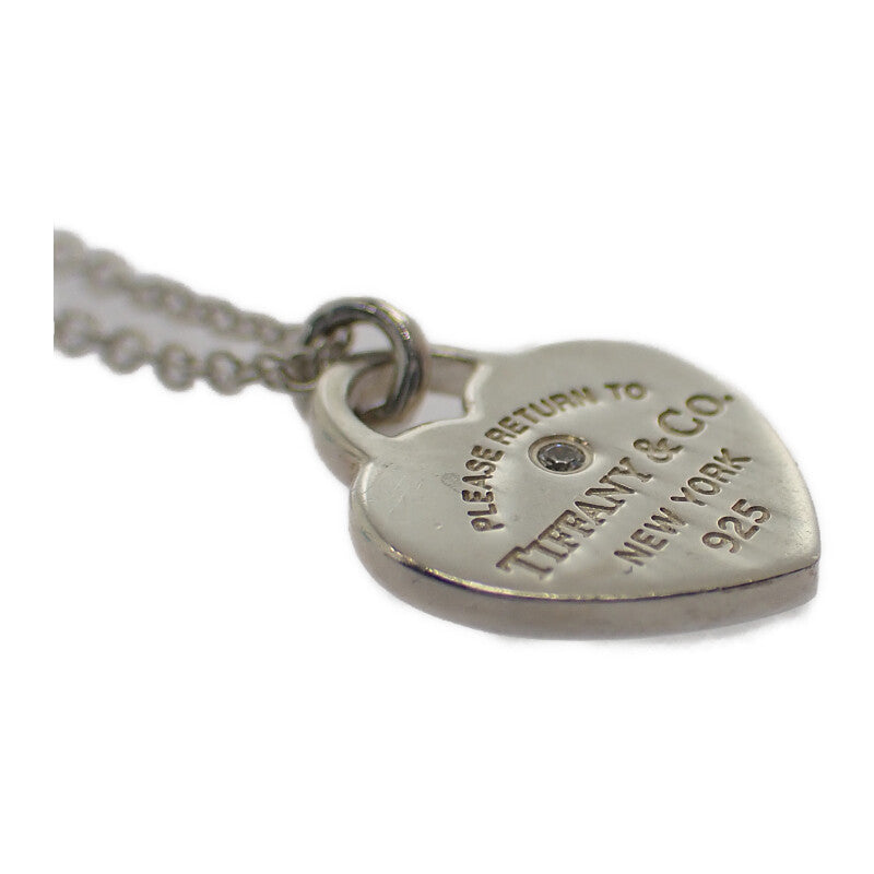 ティファニー TIFFANY&Co. ブルー ダブル ハート タグ リターントゥ スモール 70951541 ネックレス スターリングシルバー レディース【中古】【Aランク】