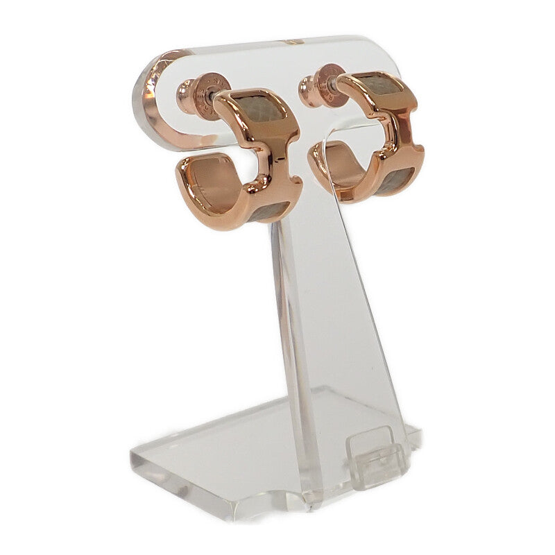 エルメス HERMES オランプPM ピアス メタル ヴォーエプソン エトゥープ ピンクゴールド ベージュ レディース【中古】【Aランク】