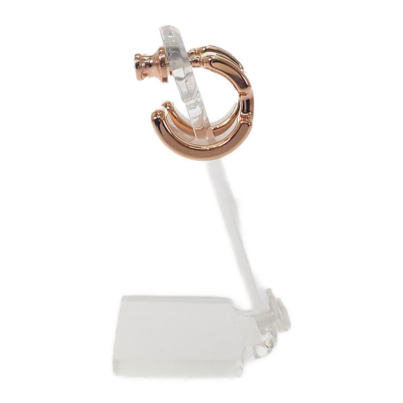 エルメス HERMES オランプPM ピアス メタル ヴォーエプソン エトゥープ ピンクゴールド ベージュ レディース【中古】【Aランク】