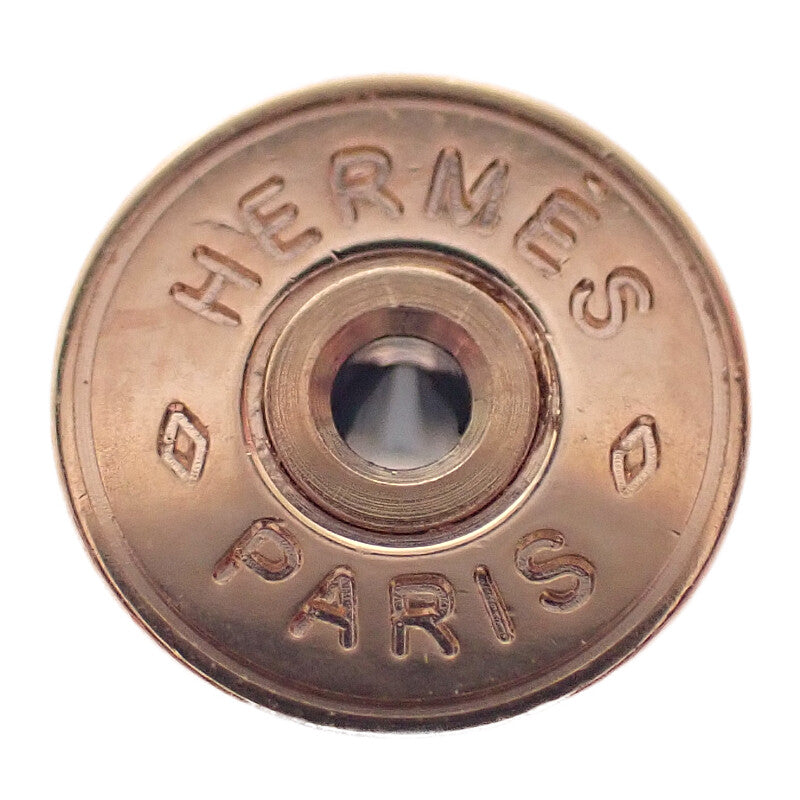 エルメス HERMES オランプPM ピアス メタル ヴォーエプソン エトゥープ ピンクゴールド ベージュ レディース【中古】【Aランク】