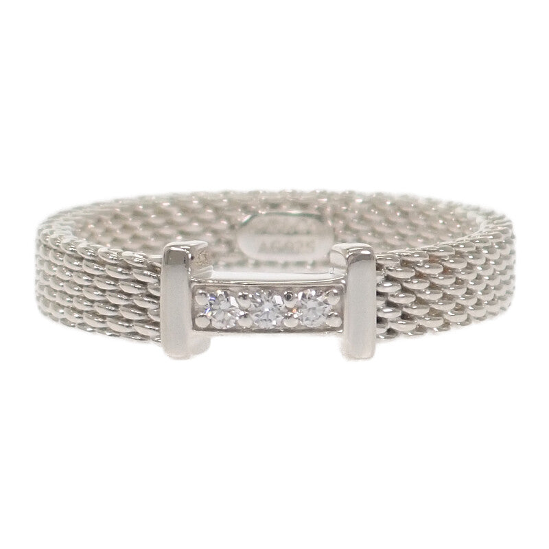 ティファニー TIFFANY&Co. サマセットダイヤ 上品 9号 リング シルバー925 レディース【中古】【Aランク】