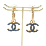 シャネル CHANEL デニムフープ ココマーク ABC741 ピアス メタル ゴールド レディース【中古】【Aランク】