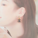 シャネル CHANEL デニムフープ ココマーク ABC741 ピアス メタル ゴールド レディース【中古】【Aランク】