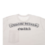 クロムハーツ CHROME HEARTS CH 大阪限定 スクロールラベルプリント L 半袖Ｔシャツ コットン ホワイト メンズ【中古】【Aランク】