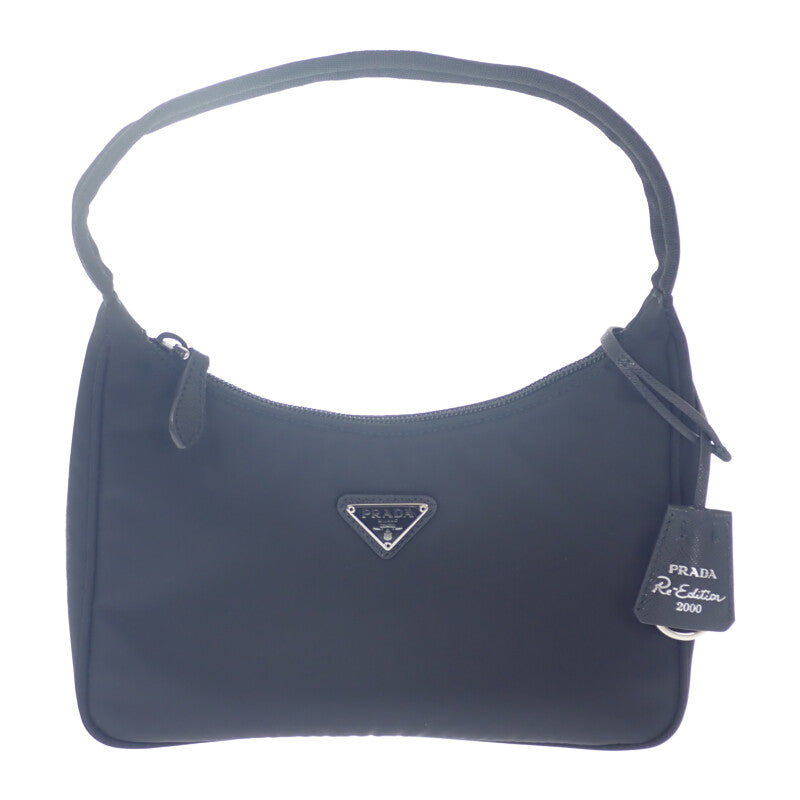 プラダ PRADA Re-Edition 2000 ミニバッグ 1NE515_2DH0_F0002 ショルダーバッグ ナイロン レザー ブラック 黒 NERO レディース【中古】【Aランク】