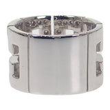 デザインジュエリー オニキス 16号 リング K18ホワイトゴールド ブラック シルバー オニキス ダイヤモンド メンズ レディース ユニセックス【中古】【Aランク】