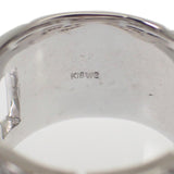 デザインジュエリー オニキス 16号 リング K18ホワイトゴールド ブラック シルバー オニキス ダイヤモンド メンズ レディース ユニセックス【中古】【Aランク】