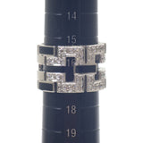 デザインジュエリー オニキス 16号 リング K18ホワイトゴールド ブラック シルバー オニキス ダイヤモンド メンズ レディース ユニセックス【中古】【Aランク】